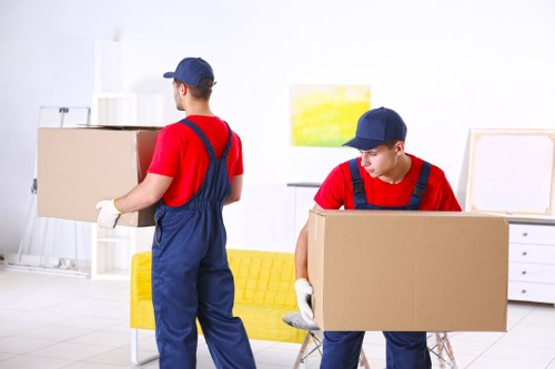 Staff member in a secure storage facility checking safety procedures