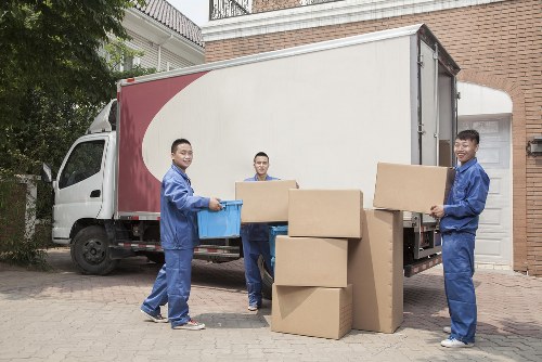 Small removals van ready for a local move in Customhouse