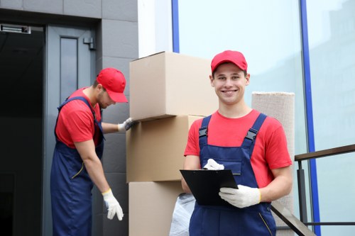 Family moving items into mobile self storage in Customhouse