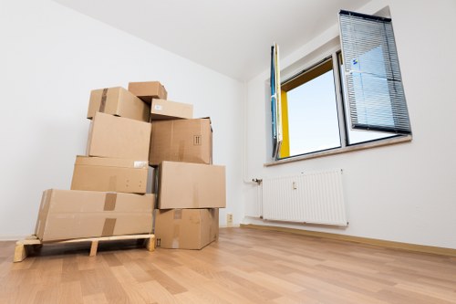 Space-saving office storage solutions in a Customhouse workplace