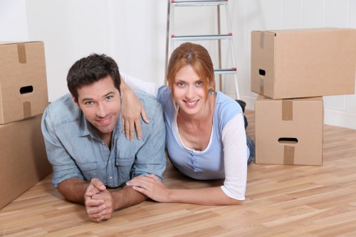 Safe transport of household items during flat removals in Customhouse